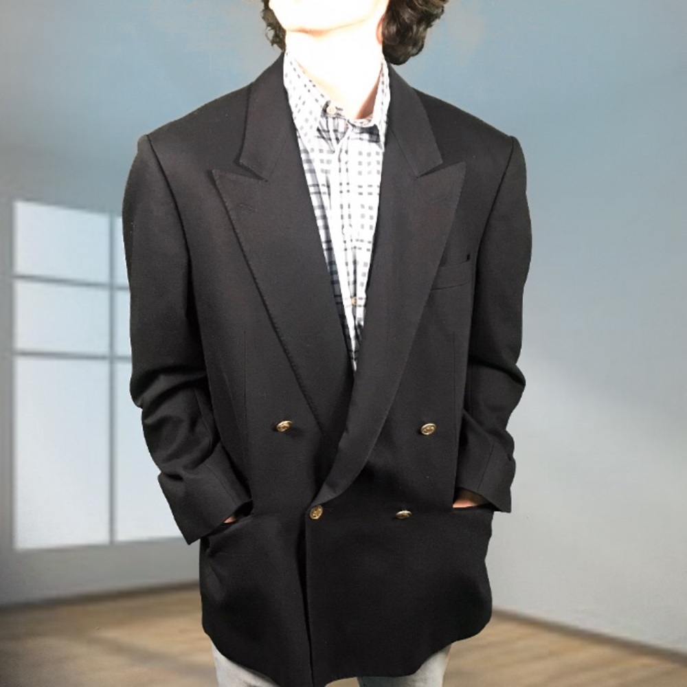 Burberry Wool Gabardine Blazer